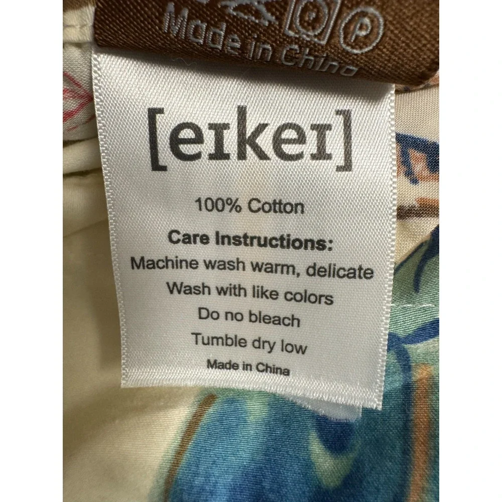 Eikei Pillow Sham Peacock Floral Standard Size Set 2 Cotton